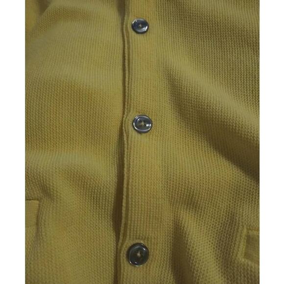 Vintage Town Craft Yellow Button Front Grandma Knit Cardigan Sz Medium - Picture 4 of 4